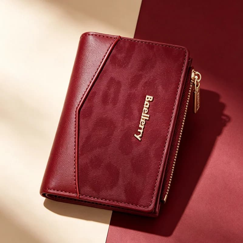 Baellerry New Simple Short Women Wallets High Quality Credit Card Holder Women Purses Classic Zipper Coin Pocket Female Wallets