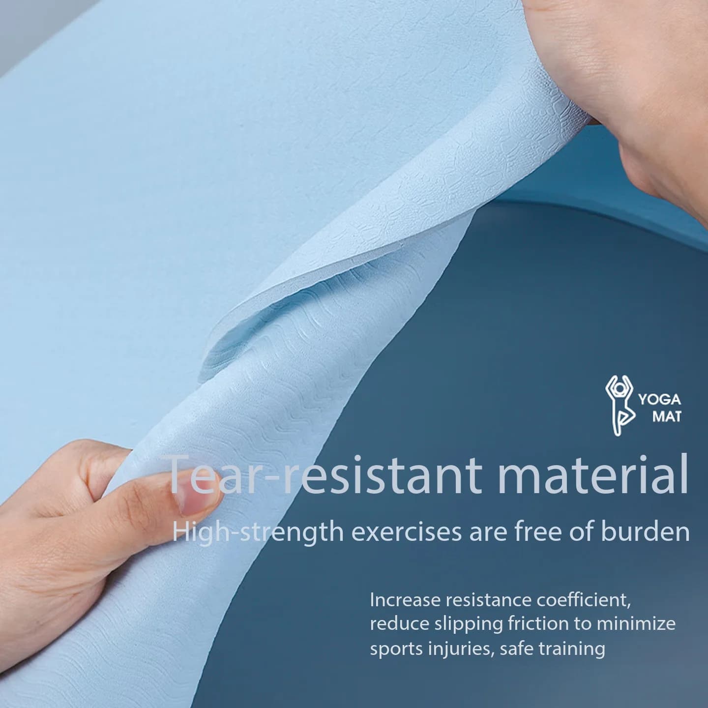 Durable Thick Non‑Slip Workout Mat, Vibration Dampening Noise Insulating Floor Pad for Indoor Cycling Trainer, Yoga