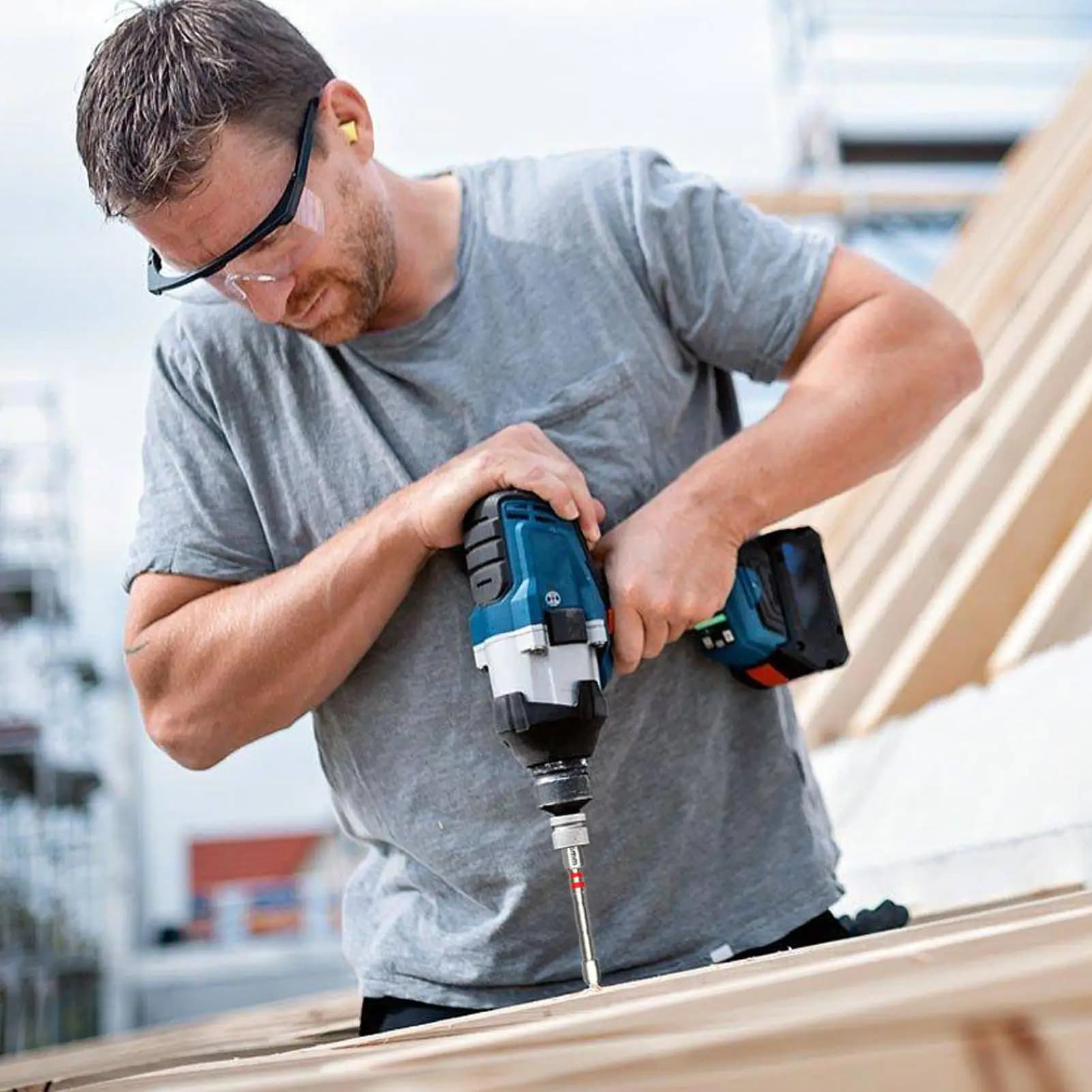 Set di punte per cacciavite, 6 pezzi, utensile esagonale magnetico resistente, punte per trapano elettrico per carpenteria, progetti di lavorazione del legno, auto