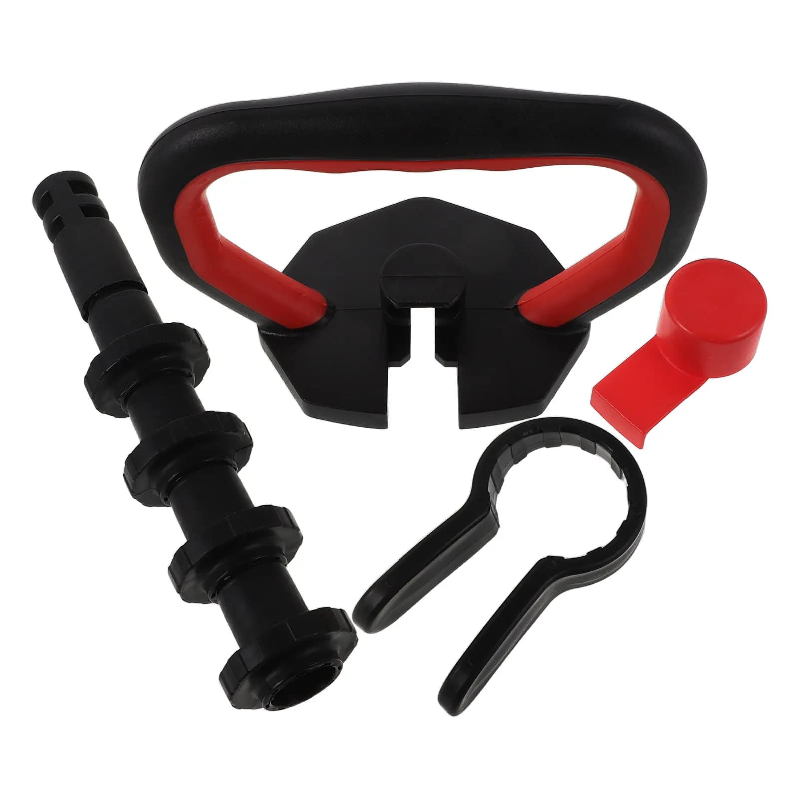 Heavy Duty Kettlebell Handle Attachment Ergonomic Grip Dumbbell Converter for Home Strength Training Weight Plates Kettlebell