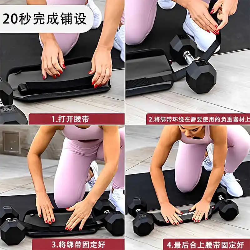 Adjustable professional push belt for hips for bridge training for women buttocks, squat bearing, compatible with handlebars, bell
