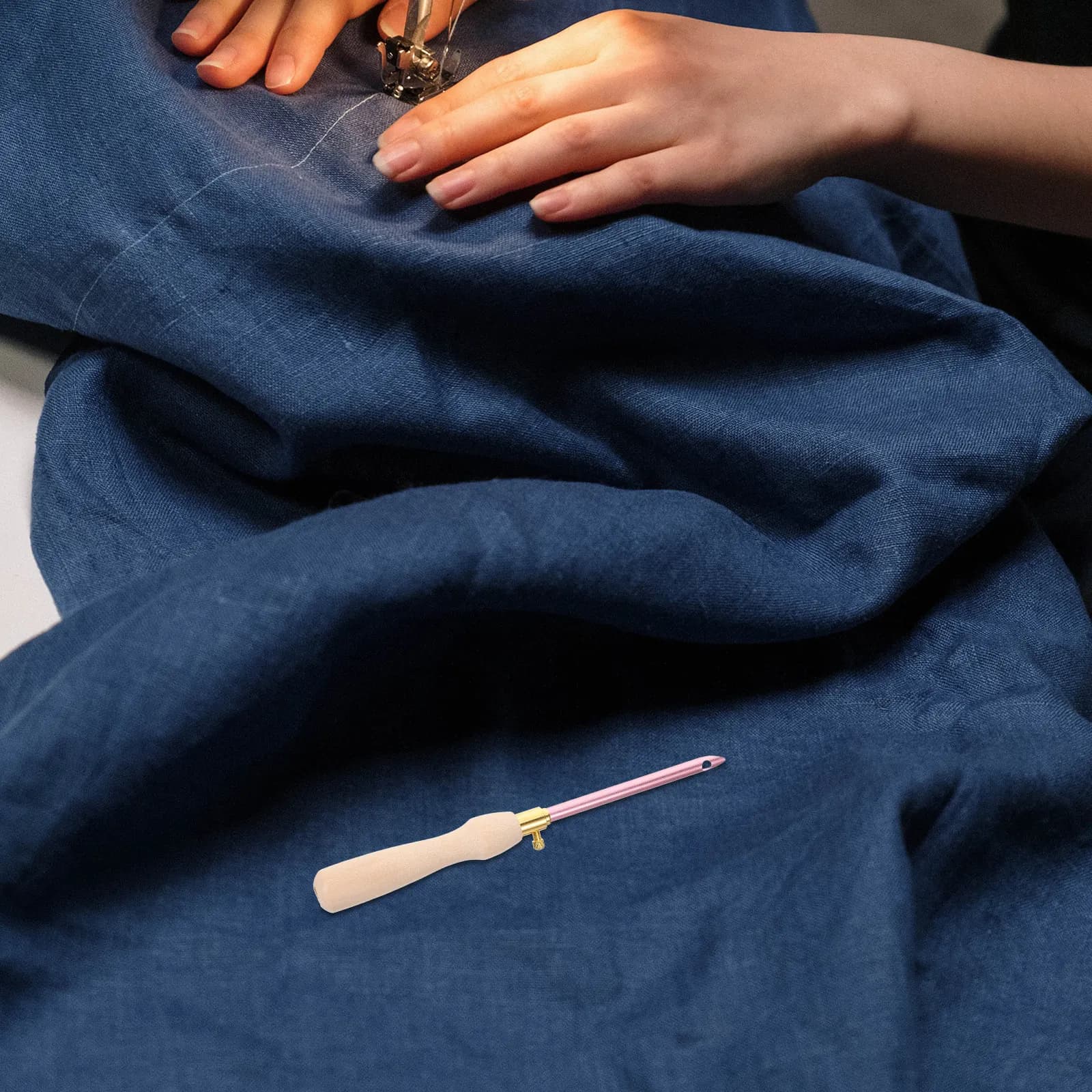 1Set Punch Needle Kit Embroidery Needle Set for Daily Use DIY Sewing Crafts Pillowcases Curtains Decorative Painting Smooth Safe