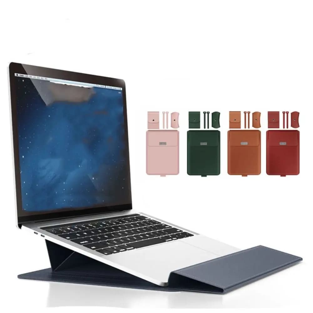 Borsa per laptop addensata 5 in1 ultra sottile per supporto per laptop da 13,3/14 pollici Custodia protettiva per tablet non magnetica impermeabile