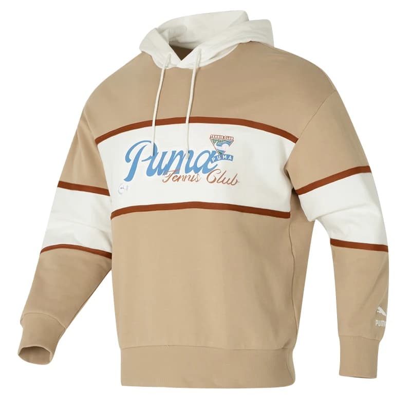 Felpa con cappuccio Puma Team Jp Stripe per uomo e donna, abbigliamento sportivo per corsa e fitness, pullover casual comodo e alla moda 625800-83