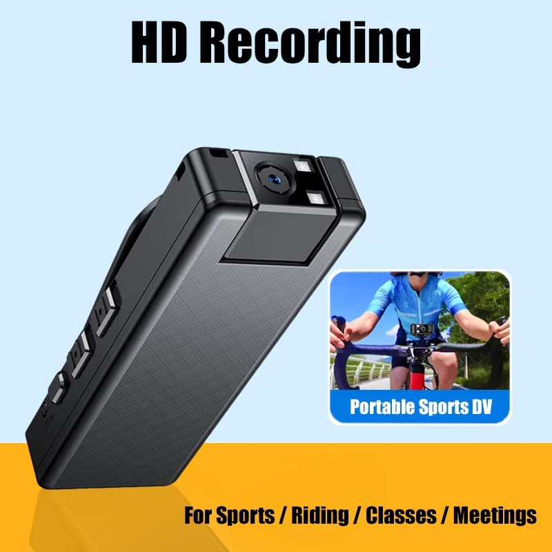 Vandlion A51 Mini Body Loop Recording Action Cam Back Clip Pocket Camera Night Vision Video Record per l'escursionismo e la guida