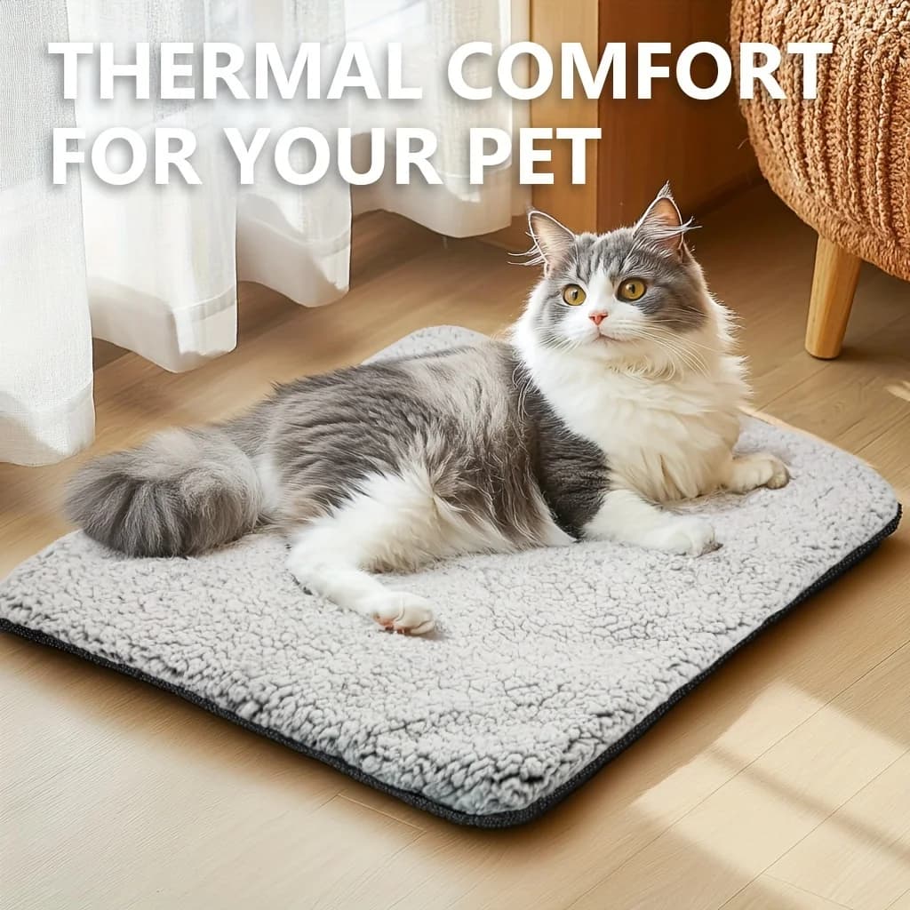 Tappetino Autoriscaldante per Animali Domestici, Coperta per Cuccioli, Cuscino Caldo per Gatti e Cani, Lavabile, con Nucleo Termico Riflettente