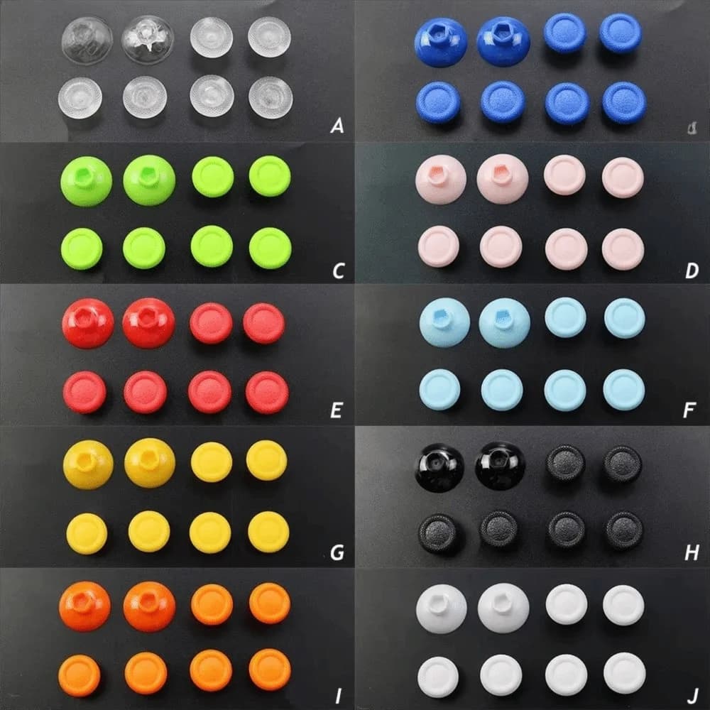8 In 1 Analog Joystick Removable Button Grip Thumbstick Extender Mushroom Cap Joystick Grip Cap for PS4/PS5