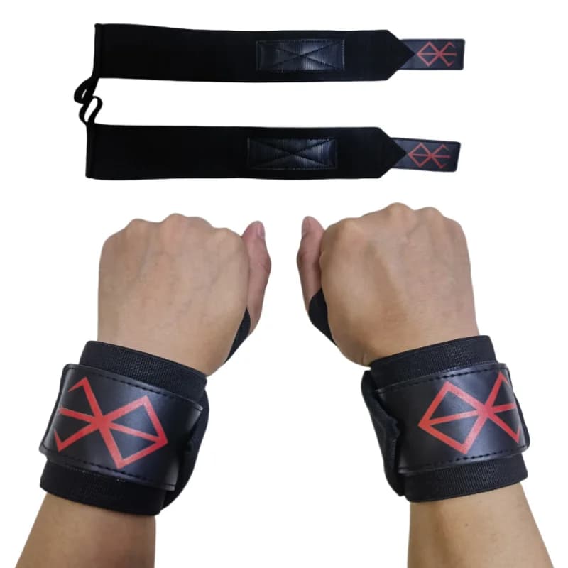Cinghie da polso per sollevamento pesi Cinghie da polso elastiche per palestra di livello professionale Addensare e temprano il tutore di supporto per il polso per allenamento della forza