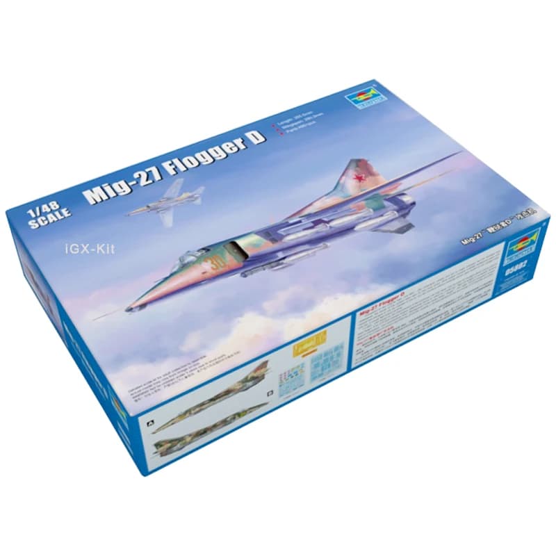 Trumpeter 05802 Scala 1:48 Russo Mig27 Mig-27 Flogger D Attacco Aereo Aereo Jet Modello di Montaggio in Plastica Kit Giocattolo da Costruzione