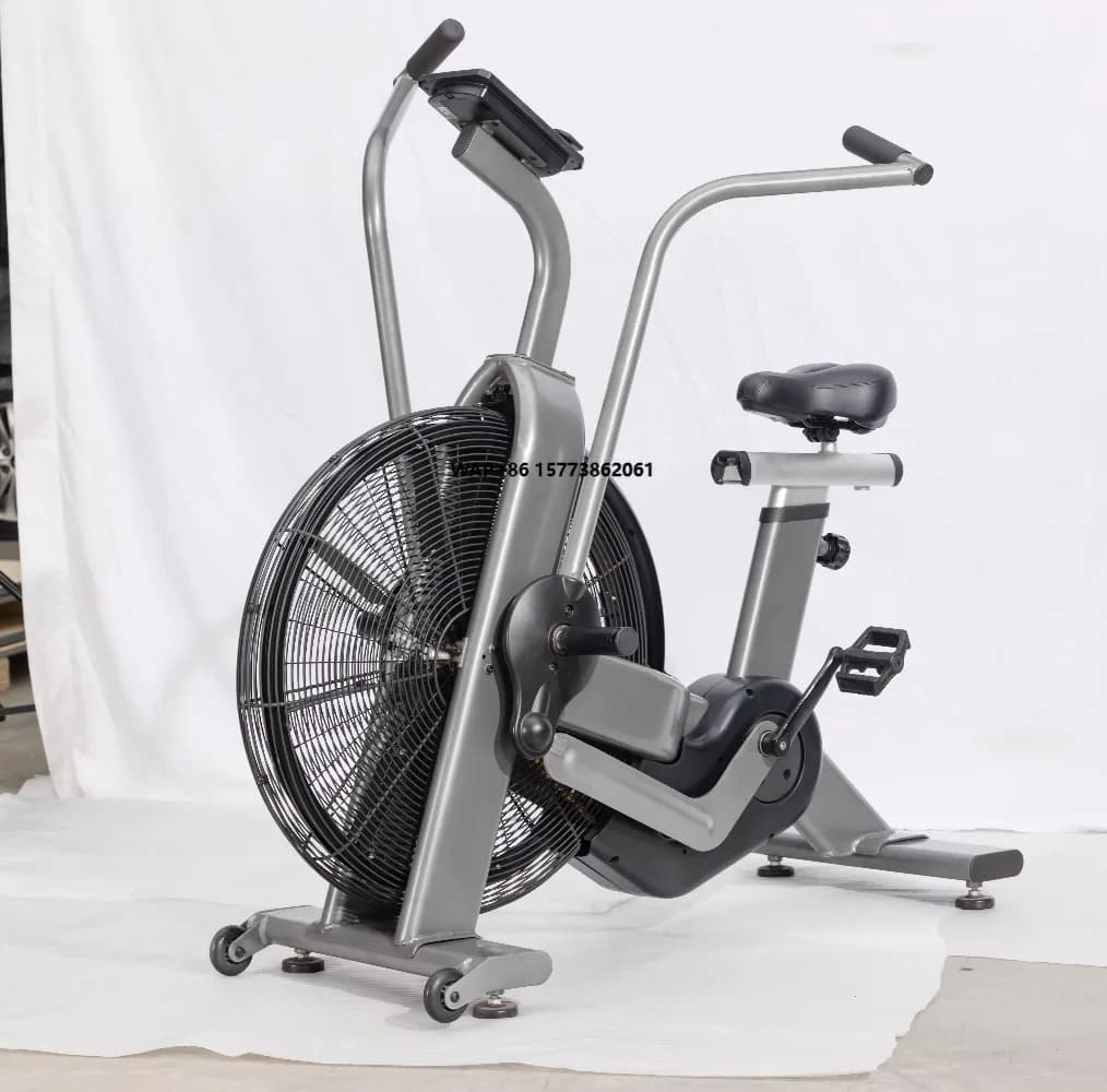 Internal spinning bike with wheel with steel fan Transmission system with magnetic brake belt for fat burning exercises in the gym