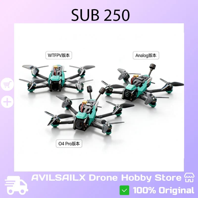 Drone FPV Sub250 OasisFly35 DC DJI O4Pro con Schermo da 3.5 Pollici | Telecamera Aerea 4K HD per Corse e Cinematografia