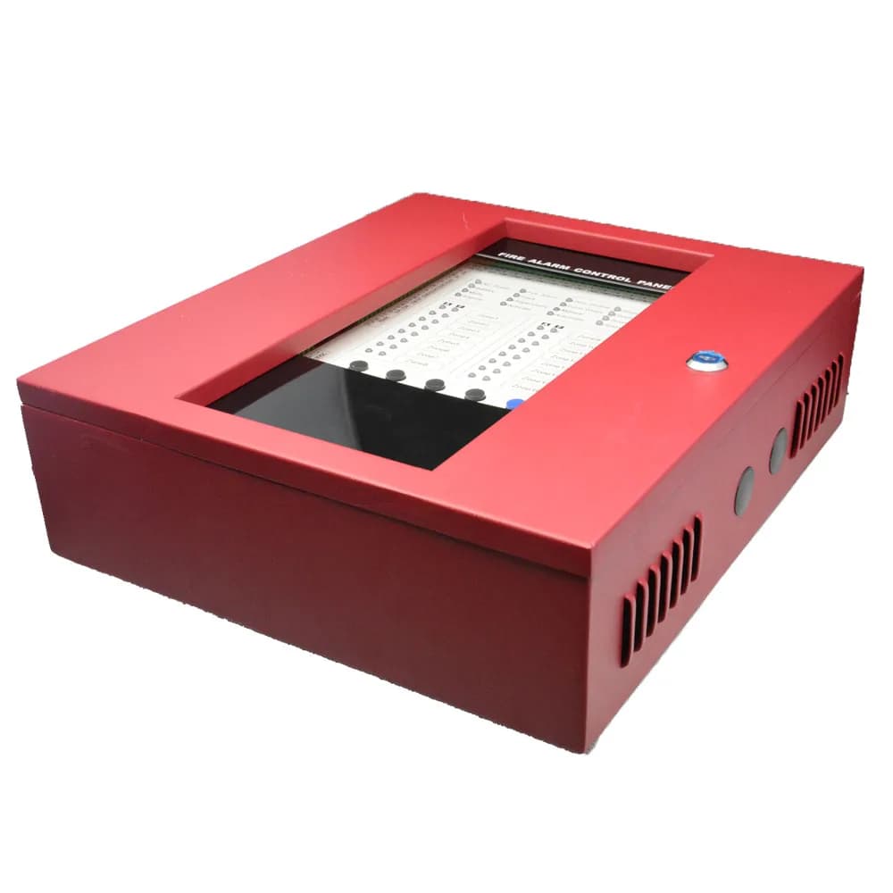 Pannello di Controllo Antincendio Convenzionale a 4 Zone, Protezione di Sicurezza, Facile Installazione, Manuale in Inglese, Sistema di Allarme con Rilevatore di Fumo