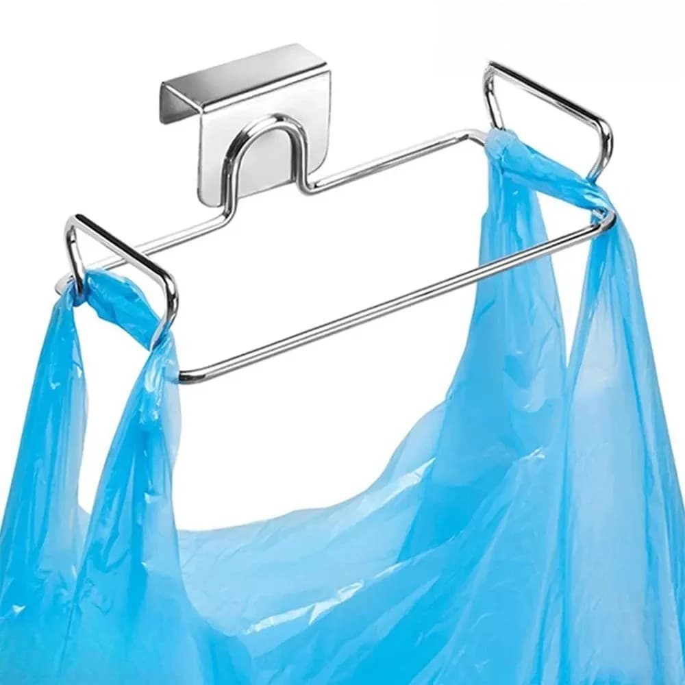 Porta Sacchetti per Rifiuti da Cucina per Ante di Armadi, in Acciaio Inossidabile, Resistente e Salvaspazio