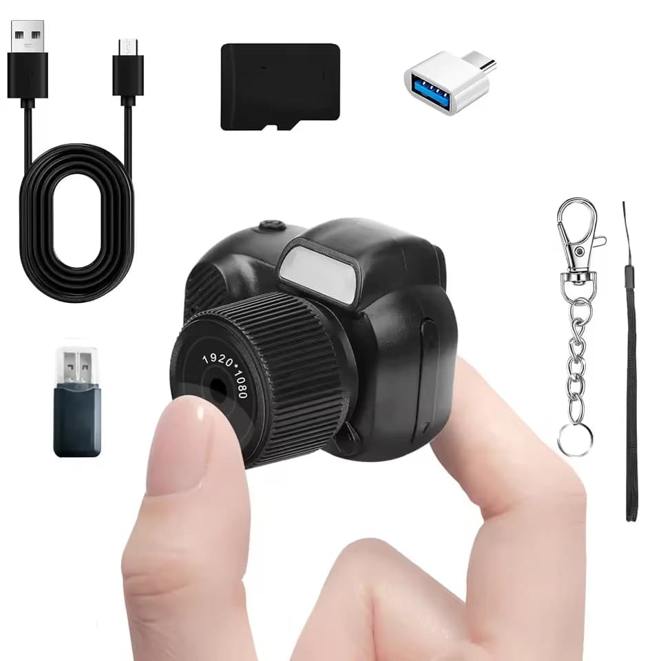 8MP Mini Y3000 Portachiavi Fotocamera Foto Piccole fotocamere digitali Thumb Cam DV Micro videocamera Supporto scheda SD con schermo per bambini