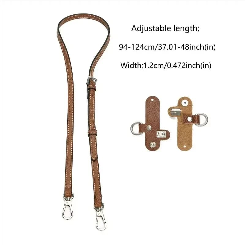 1.2CM Shoulder Strap Without Punching Handbag No-Punch Transformation Accessories Adjustable Leather Replacement Strap