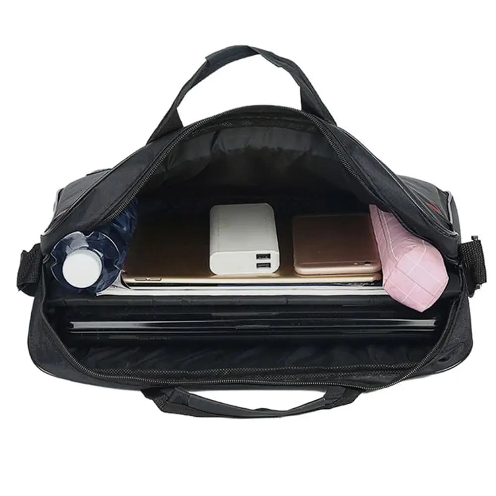 Portable File Folder Bag Crossbody Briefcases Large Capacity Handbag Business Briefcases Thicken Document Laptop Handbag Commute