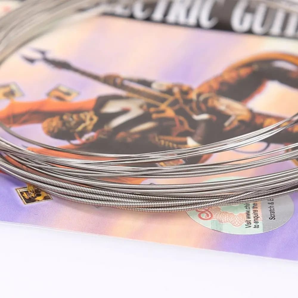 Corde per Chitarra Elettrica A506SL A506 E (1a) - (6a) Super Leggere, Suono Bilanciato, Lega di Nichel