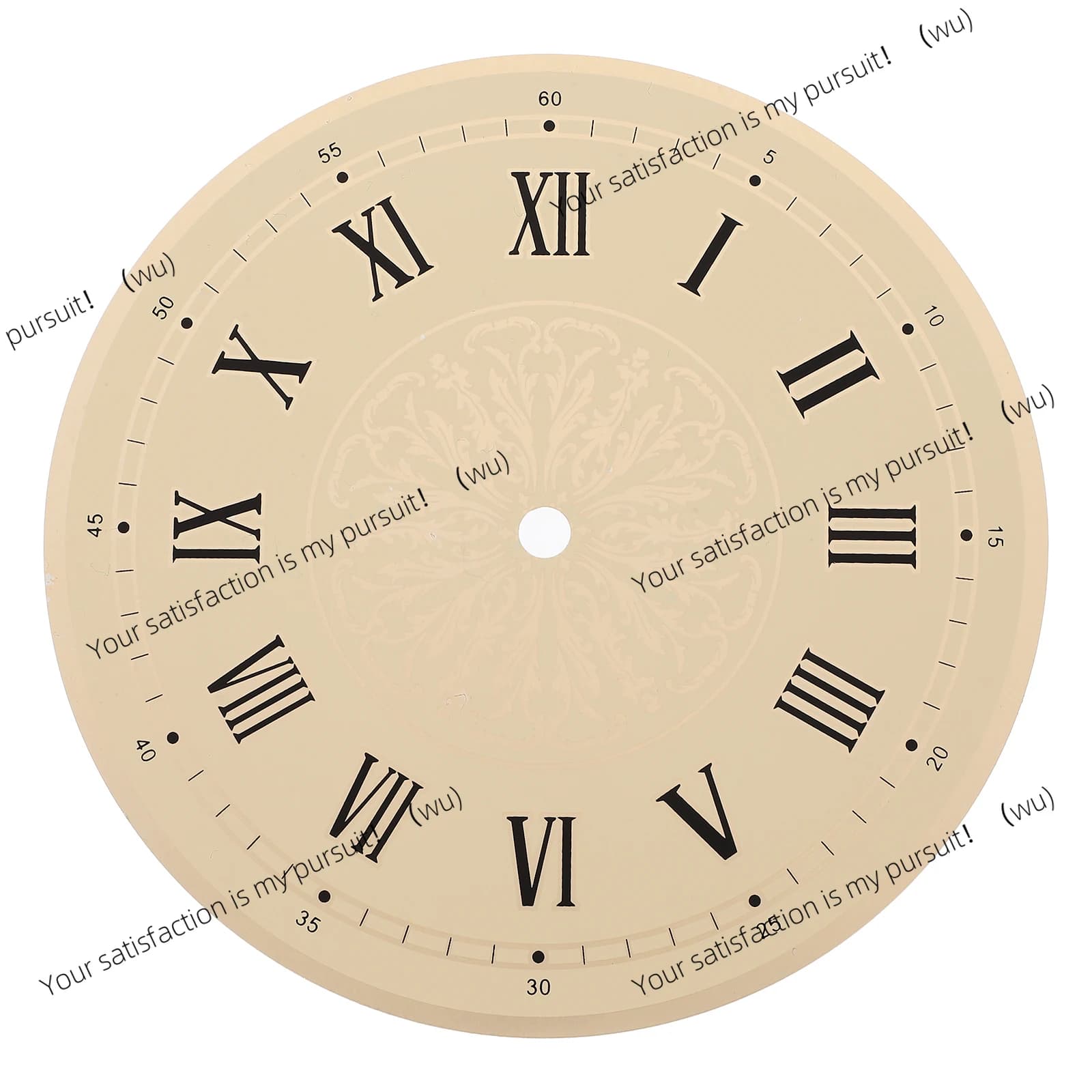 6.8-Inch Round Iron Replacement Wall Face With Roman Numerals Diy Clock Part For Bedroom Living Room Decor Clock Dial Board Iron