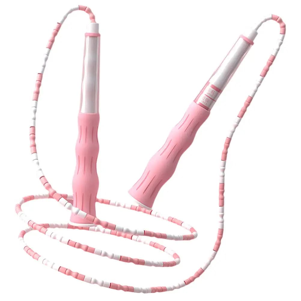 Long-Lasting Beaded Jump Rope with Comfort Grip Adjustable Skipping Rope for Home Gym Classroom Fitness Training Endurance