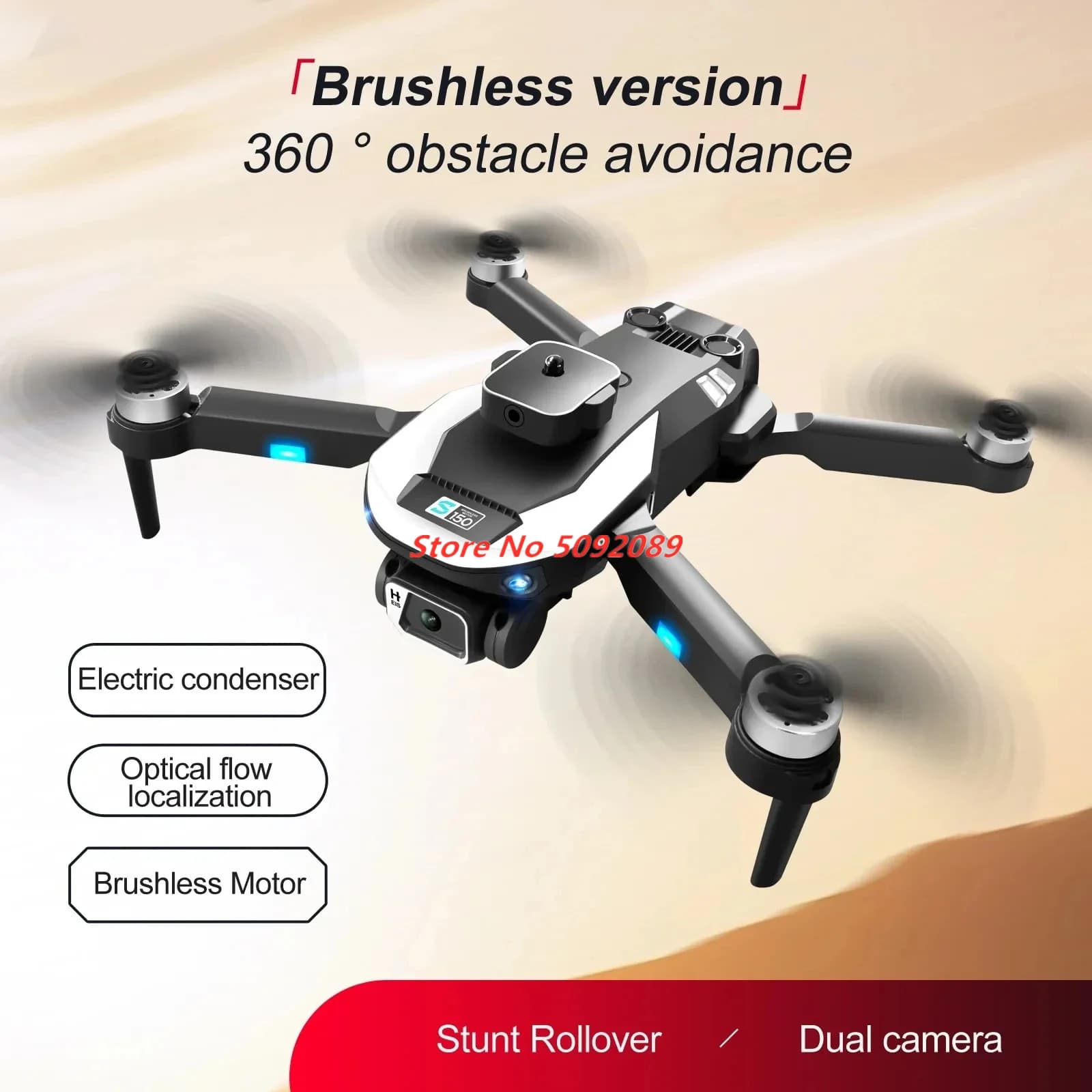 8K Doppia Fotocamera Ostacolo Aereo Evitamento Ostacoli Intelligente Pieghevole RC Dron Flusso Ottico Brushless RC Quadcopter Giocattolo Regalo