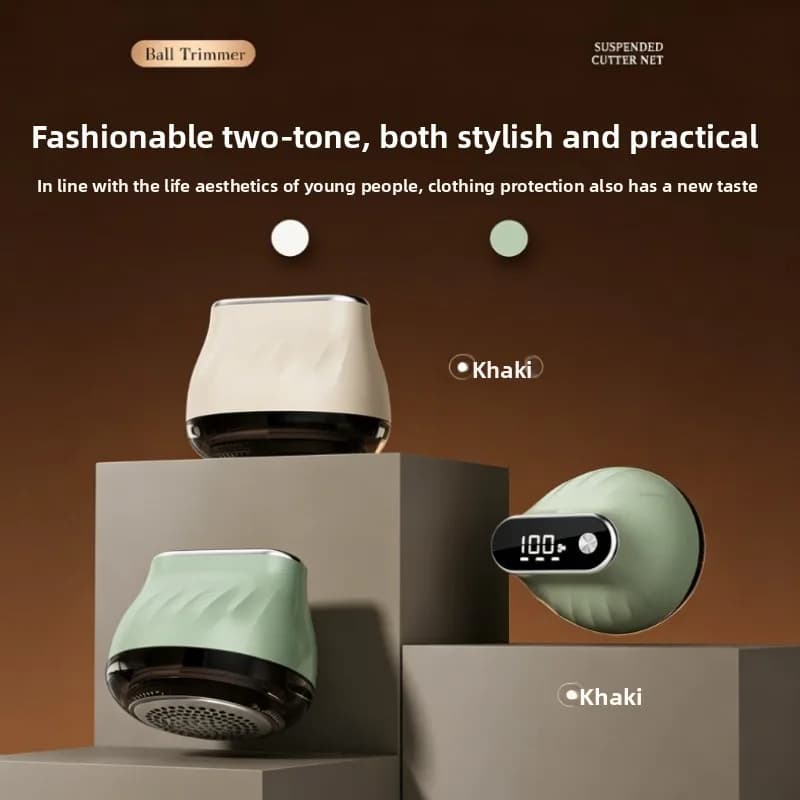 Dual-speed Adjustable Fabric Shaver Floating Cutting Head Suction Trimmer USB Rechargeable Household Clothing Care Tool