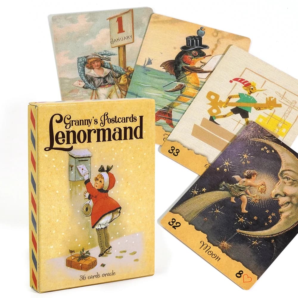 Cartoline di Granny'S Lenormand 36 carte Oracle Deck century from Europe tarot deck