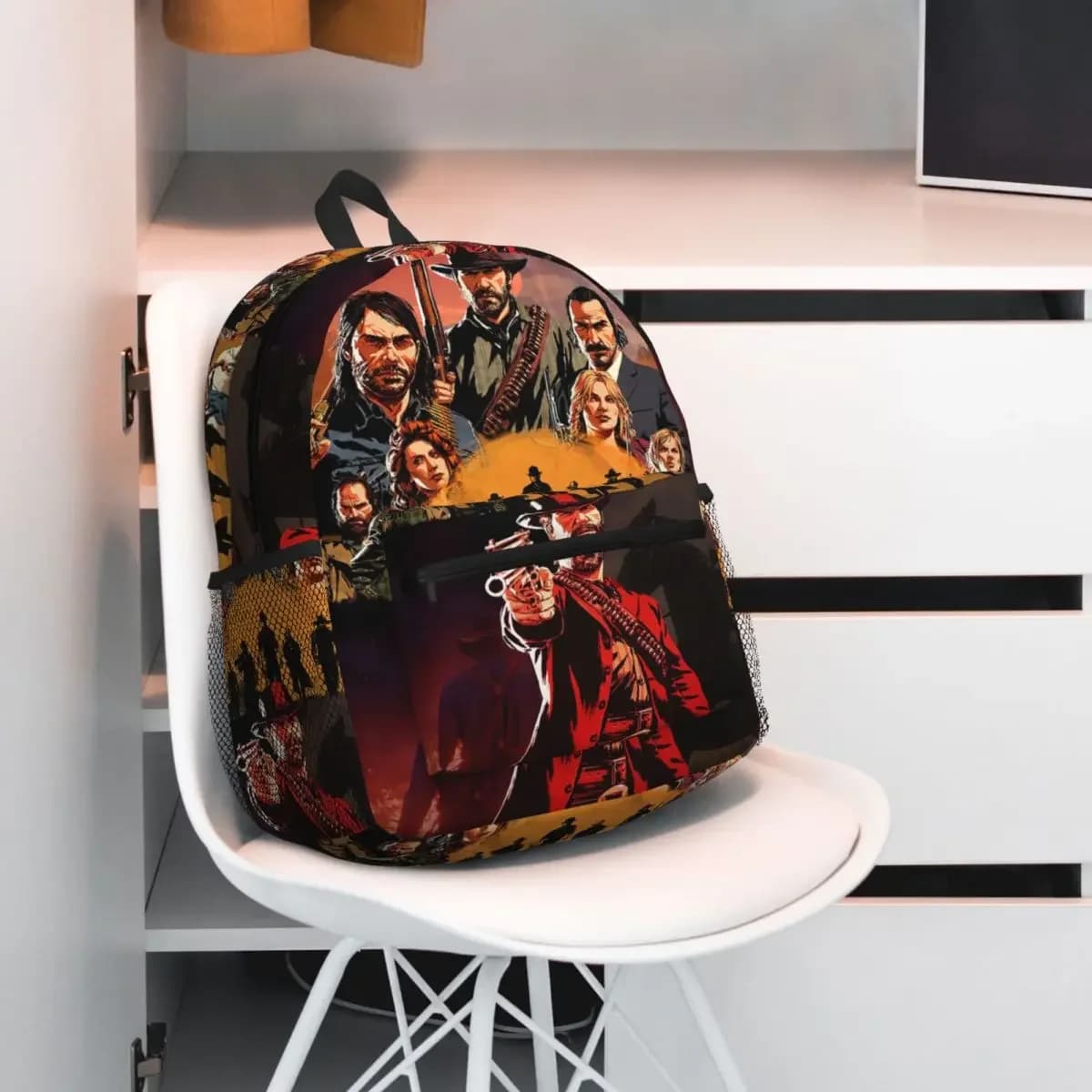 Red Dead Redemption Student Backpack School Bag Hiking Travel Daypack for Men Women Fashion Bookbag Shoulder Bags