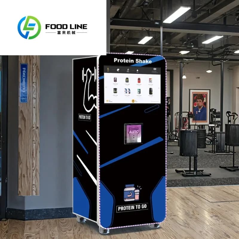 FL Smart Control Independent Stirring Function Protein Powder Vending Machine With Android Remote System