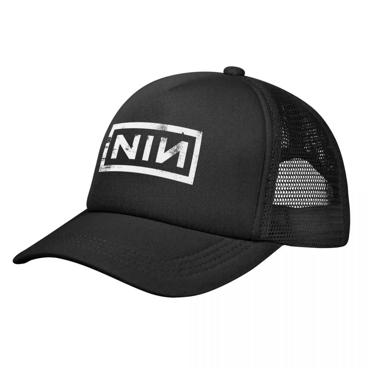 NIN Music Band Mesh berretti da Baseball berretto da sole moda per adulti cappelli con unghie da nove pollici cappellini Snapback regolabili cappello da camionista estivo da pesca