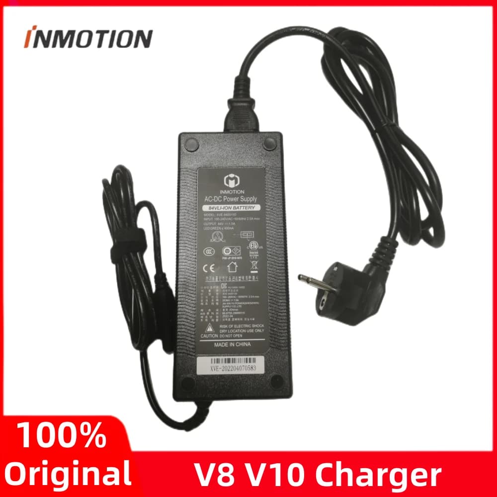 100-240V Original Charger for INMOTION V8 V10 Self Balance Electric Scooter Unicycle 84V Li-on Battery Charger Power Supply Part