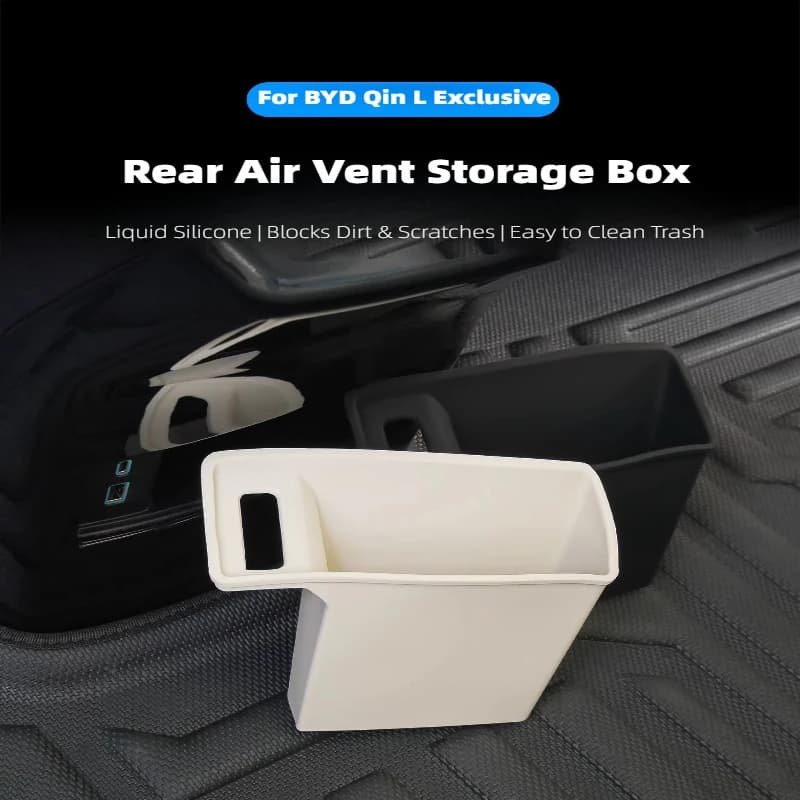 Scatola portaoggetti anti-urto per sedile posteriore BYD Qin L DM-i 2024-2025 - Accessori organizer multifunzionali per auto