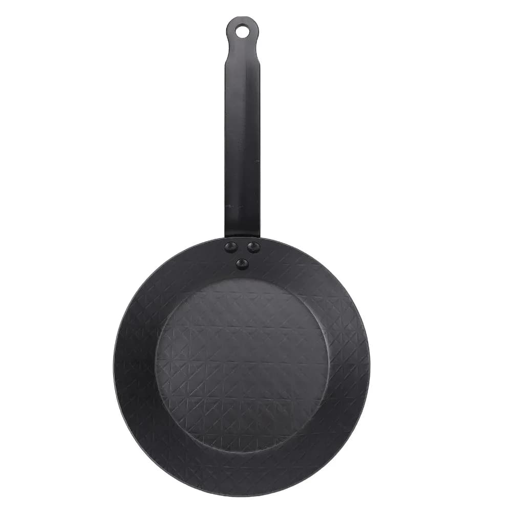 Durable Carbon Steel Frying Pan Nonstick Black Steak Pan Practical Easy Clean Egg Pan Gas Stove Induction Cooker