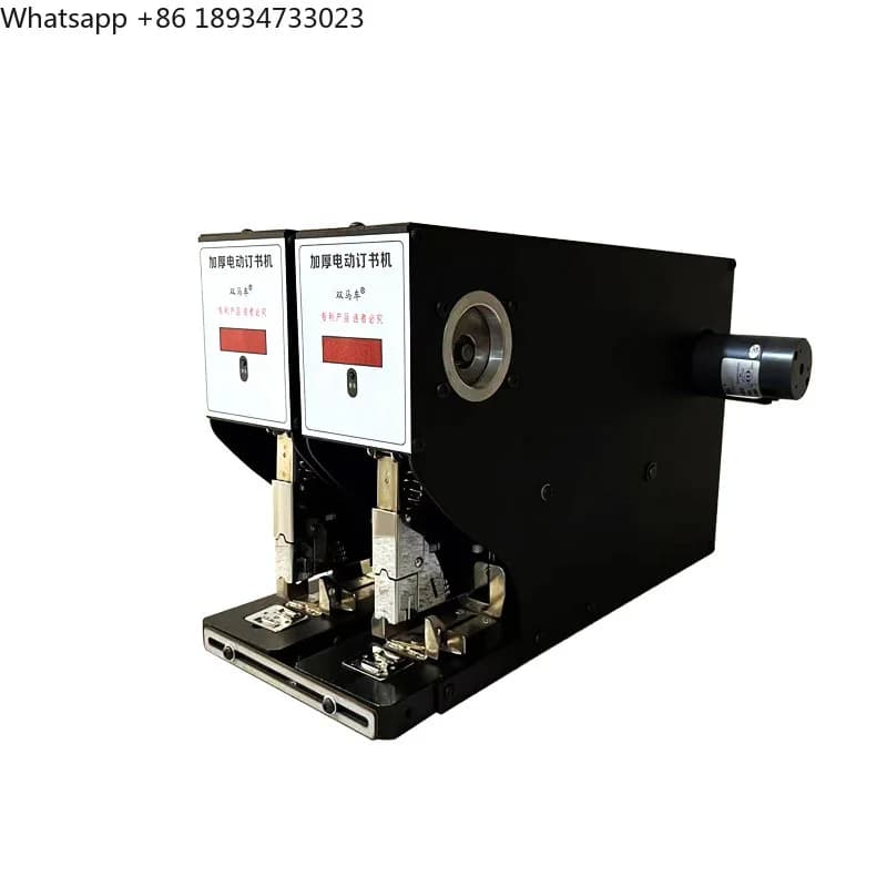 Cucitrice elettrica multifunzionale universale intelligente per carichi pesanti Cucitrice per libri elettrica addensata a doppio carrello