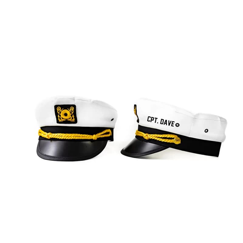 Custom Marine Captain's Hat Custom Seamanship Cap Custom Adjustable Boat sailor's cap Wedding farewell decoration