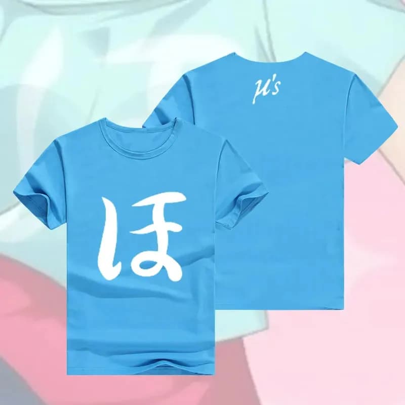 DY20Anime Love Kotori Minami T-shirt cosplay Yazawa Nico Kousaka Honoka Live T-shirt estiva in cotone a maniche corte Uomo donna Tees