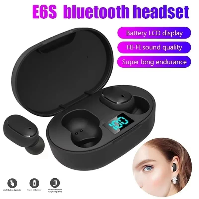 Auricolari TWS senza fili, cuffie Bluetooth 5.1, auricolari stereo sportivi con display LED touch per iPhone, Xiaomi, Huawei e cellulari.