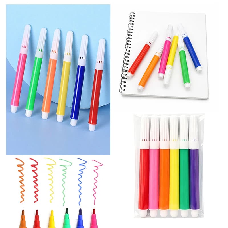 10/20/30Packs Artistic Marker Set 6-Color Watercolor Paint Markers Suitable for Designers Illustrators Artclass Rewards Gift ZYF