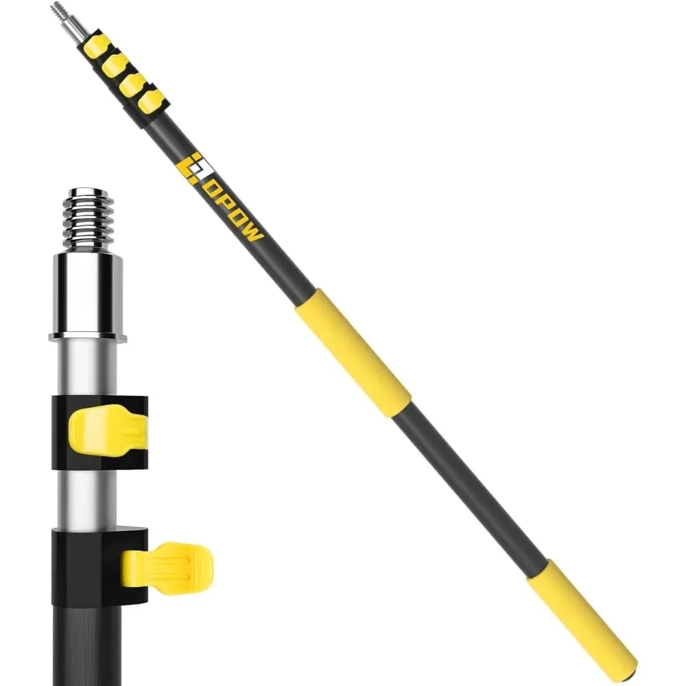 Asta di prolunga telescopica da 4,5-18 piedi, asta telescopica multiuso in lega di alluminio con design flip-lock