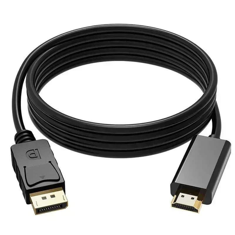 4K Ultra HD DisplayPort to AV Cable Connector High Speed Video Transmission Cord for Laptop Monitor Projector Audio Connection