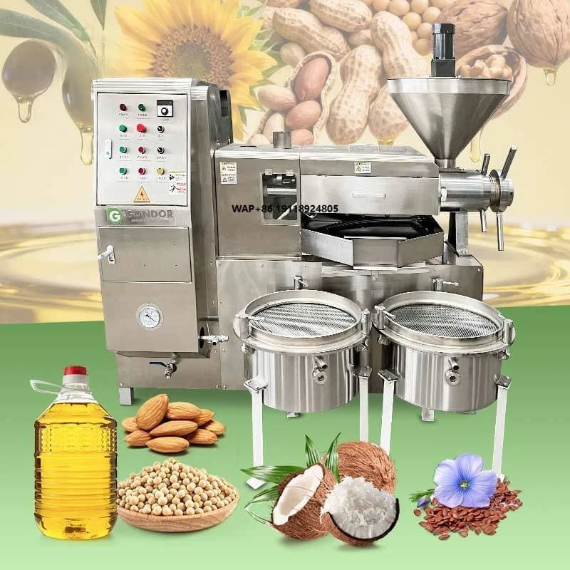 Automatic Soybean Oil Pressing Machine, Coffee, Mustard and Sunflower