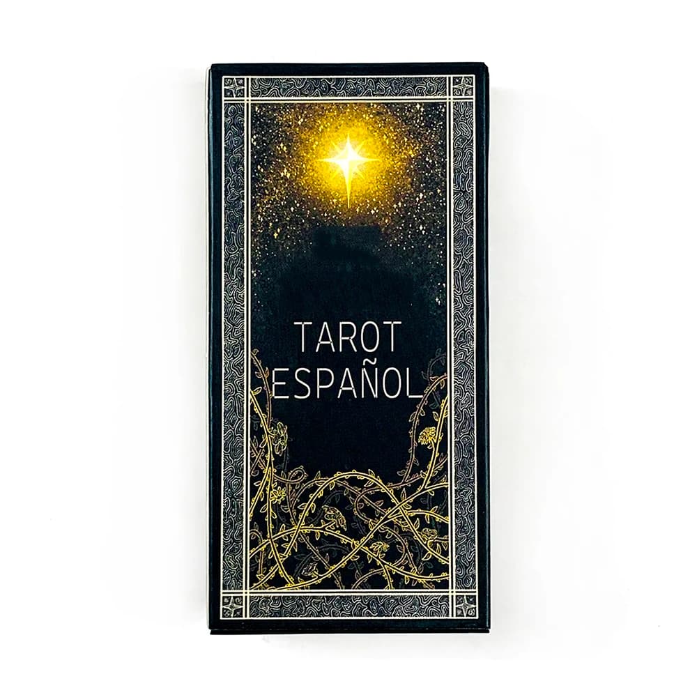 Mazzo di Tarocchi Spagnoli 78 Carte, Gioco da Tavolo Divinatorio, Carte per Riunioni Familiari, Meditazione, Viaggi e Regali