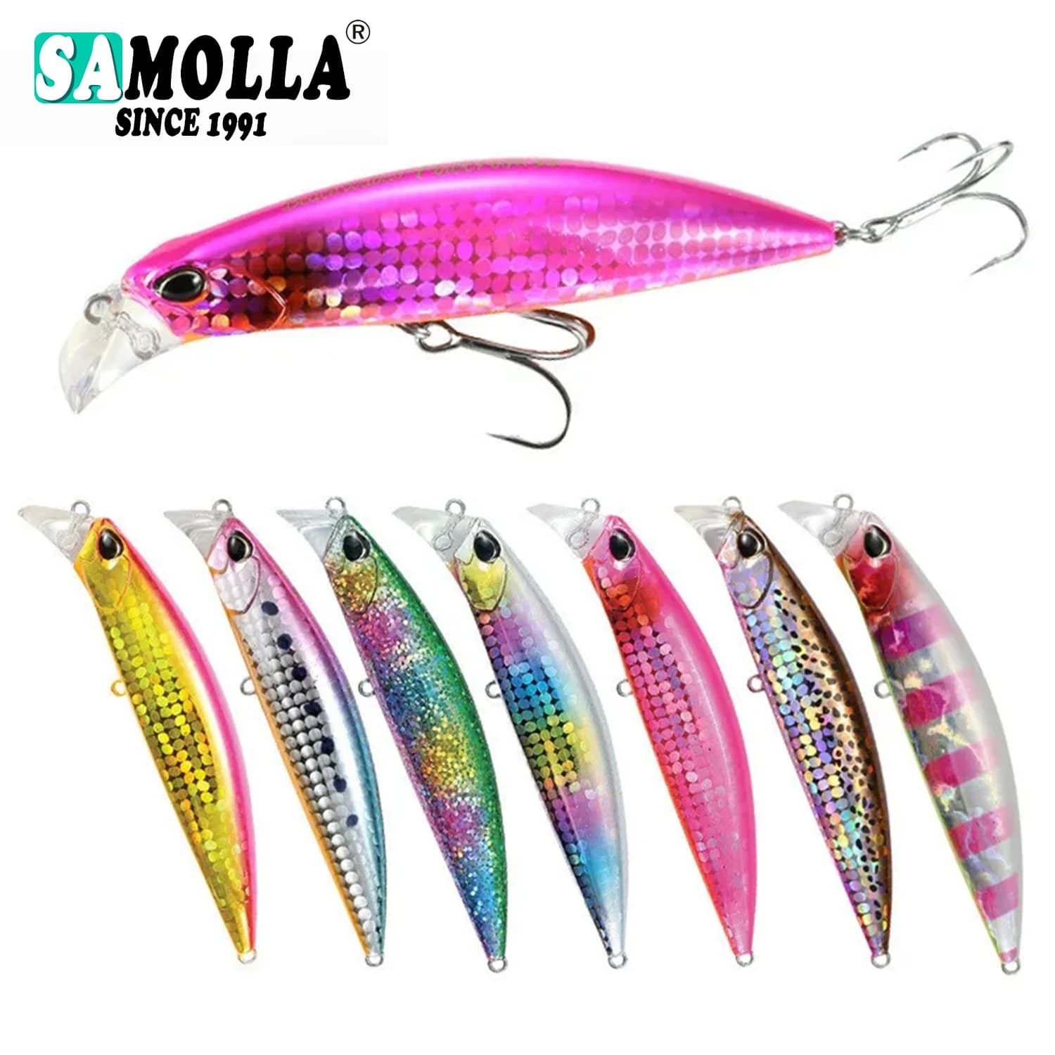 2020 Minnow Richiamo di Pesca Esca Pesi 30g/10.2 centimetri Inverno Affrontare Pesca Acqua Salata Esche Articulos De Pesca Isca Artificiale Pesci Finti