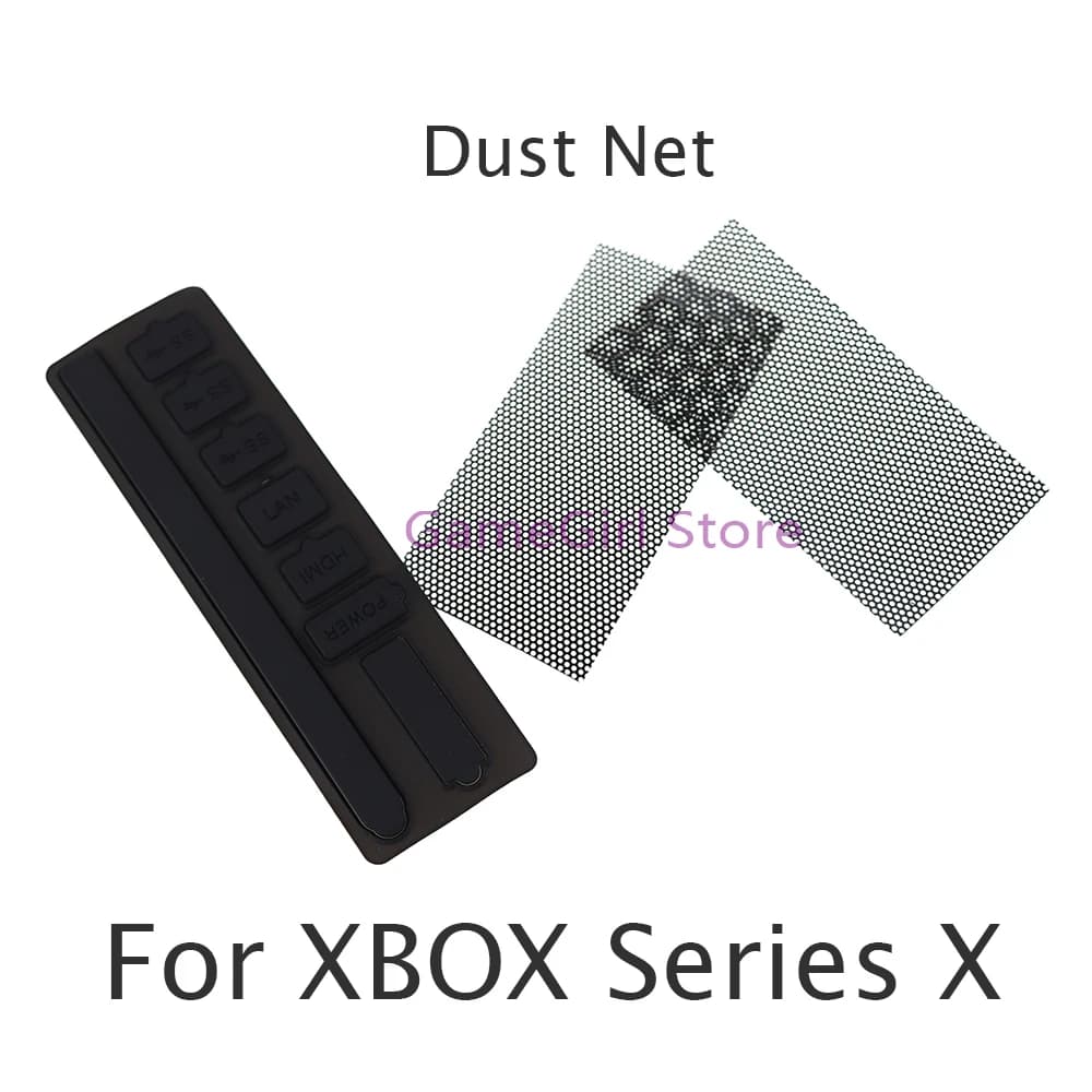 10 set di rete antipolvere per console di gioco Xbox Series SX Set di coperture per tappi antipolvere in silicone Accessori antipolvere