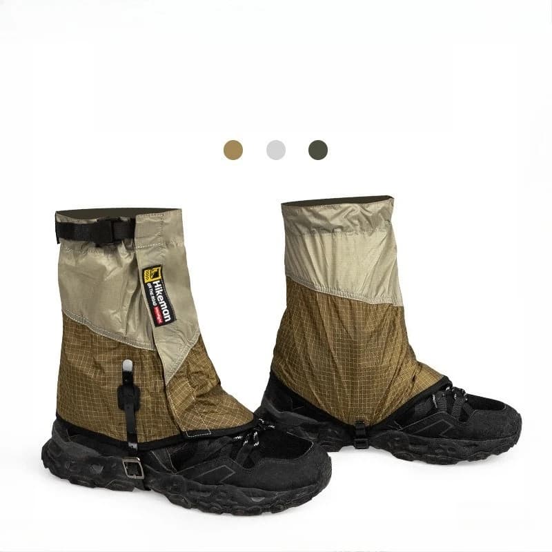 Ghette da esterno impermeabili elastiche regolabili Stivali da neve Trekking Escursionismo Piedi Ghetta Leggings serpente Coperture da passeggio alla caviglia