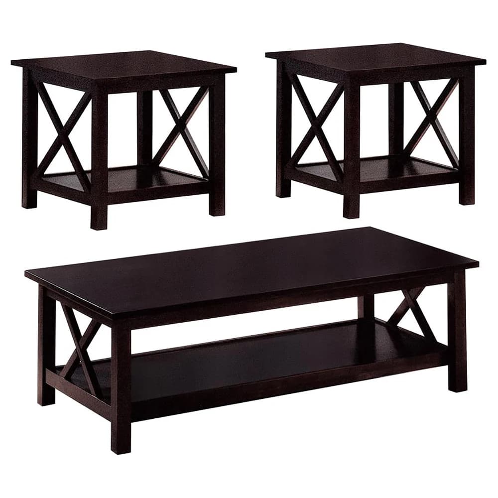 3-Piece tea table set coffee table for living room living room furniture set