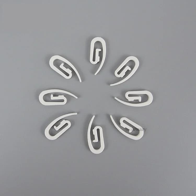 Sunroad Fascia per rete da pesca a forma di S con ganci in PE, ganci di regolazione per tende velate POM e accessori per binari per tende serpentine.