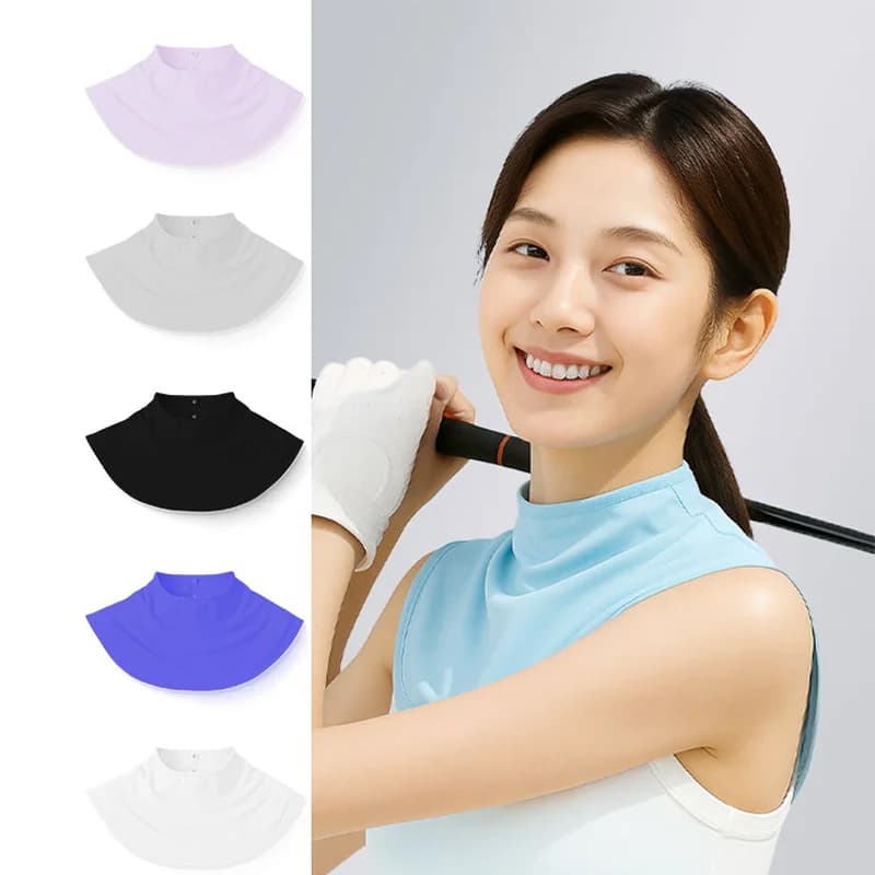 Sciarpa Estiva da Guida alla Moda Sottile in Seta Ghiaccio Protezione UV Sciarpa da Collo per Esterni Leggera da Donna con Protezione Solare