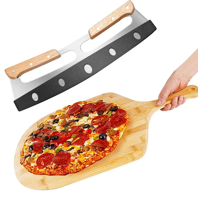 12 pollici Bamboo Pizza Peel Pizza spatola Paddle tagliere con manico cottura pane taglio frutta verdura formaggio