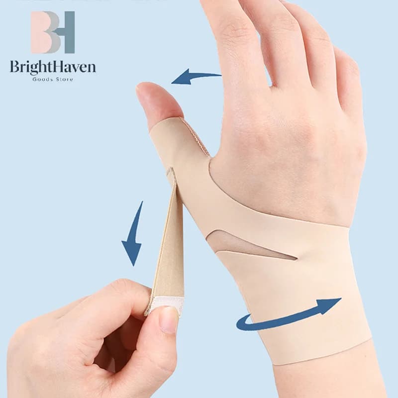 1Pc Thumb Brace Wrist Stabilizer Pain Relief Right Or Left Hand Soft Thumb Support Compression Sleeve Protector For Women Men