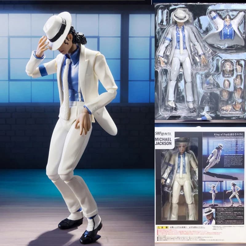 Michael Jackson Liscio Criminale Moonwalk Action Figure Giocattoli di modello Michael Jackson MJ Thriller Giunto mobile Regalo di Natale